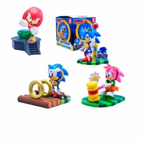 FIGURA SORPRESA SONIC 8 CM CON DIORAMA P