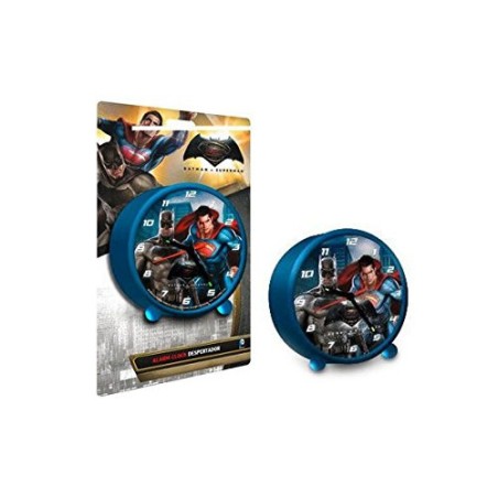 DESPERTADOR REDONDO 9 CM BATMAN VS SUPER