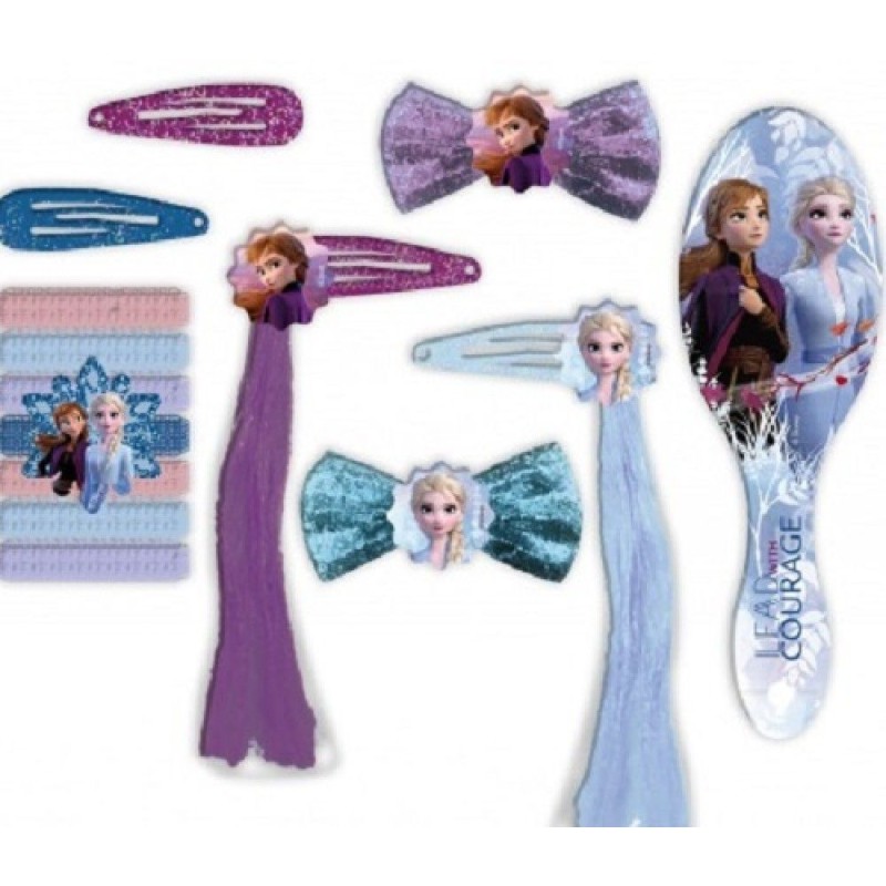 SET 14 ACCESORIOS P/PELO CON CEPILLO FRO