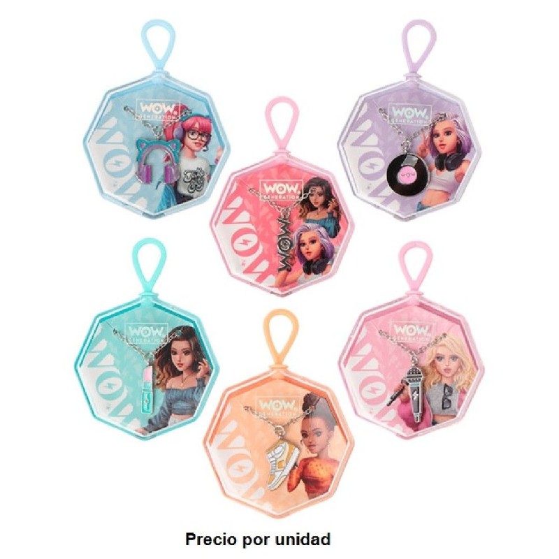 COLLAR CON CHARM 6 DISEÑOS WOW GENERATIO