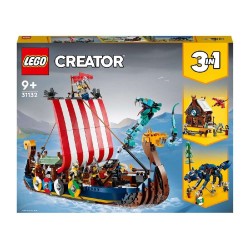 LEGO BARCO VIKINGO Y SERPIENTE MIDGARD -