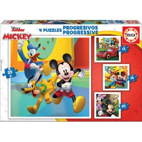 PUZZLE PROGRESIVOS MICKEY & FRIENDS 12-16-20-25