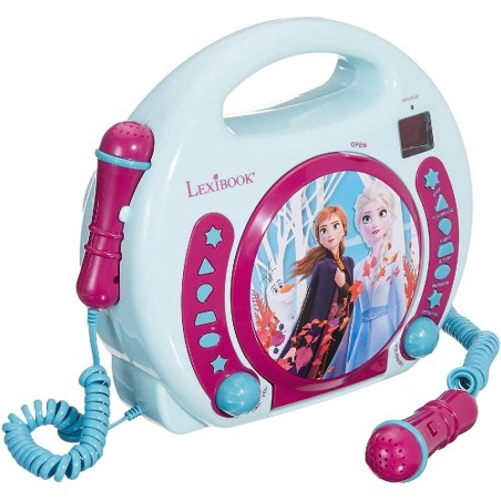 LECTOR CD PORTATIL CON 2 MICROFONOS - FR