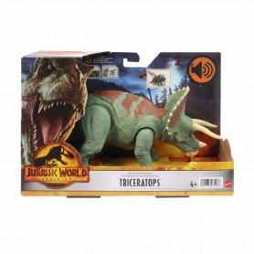 JURASSIC WORLD TRICERATOPS RUGE Y GOLPEA