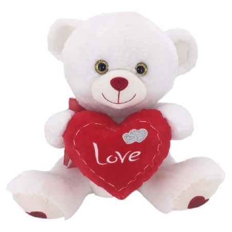 PELUCHE DE OSO CORAZON 50 CM BETI