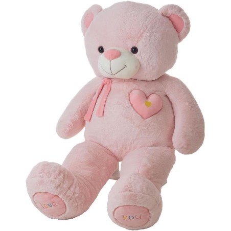 Peluche Oso valentin rosa   75 cm