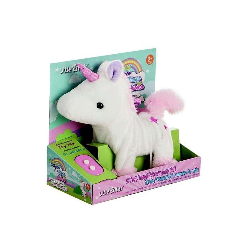 Unicornio Con luz 23 cm col. surtidos