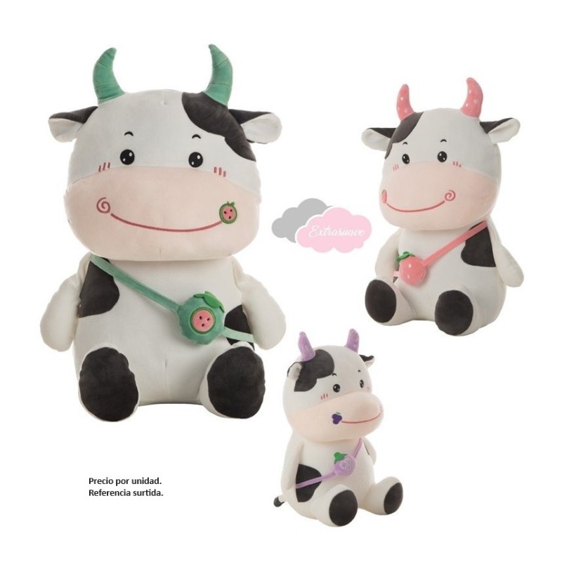 Peluche Vaquita fresita surtidas 40 cm 