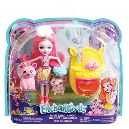 ENCHANTIMALS MUÑECA Y DIVERSION FIESTA P