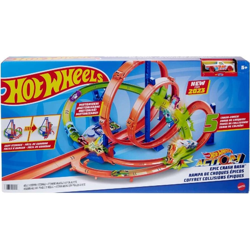 HOTWHEELS ACTION CHOQUE ÉPICO PISTA PARA