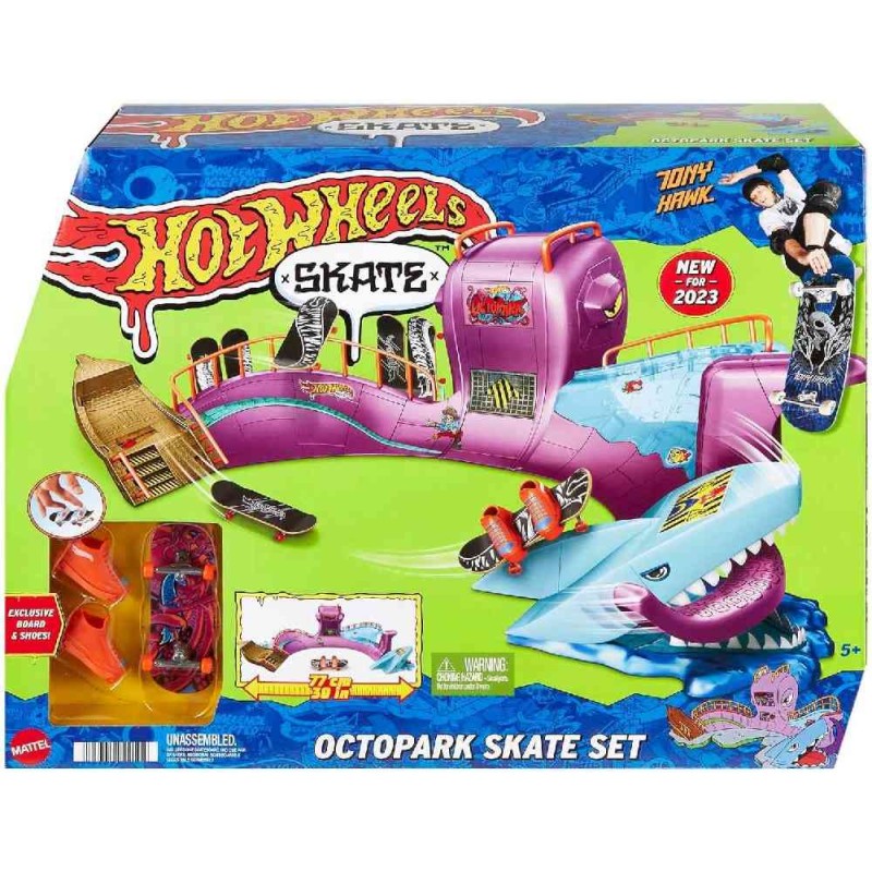 HOT WHEELS PARQUE DE SKATE PULPO SET DE 
