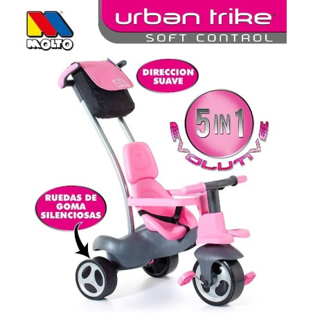 Triciclo Rosa Urban Trike Soft Control