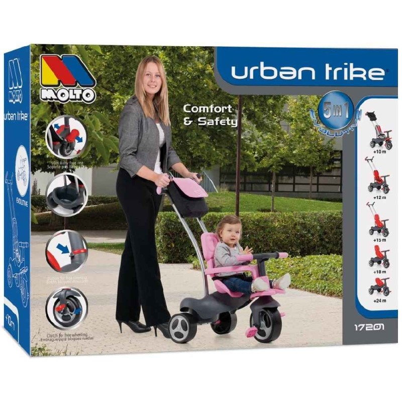 Triciclo Rosa Urban Trike Soft Control