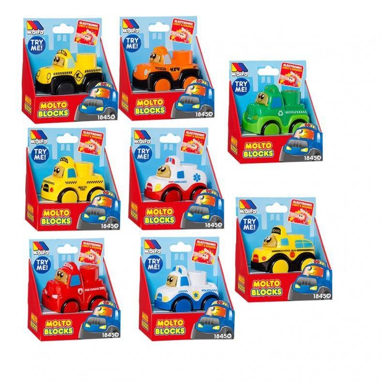 Coche Con Luz Y Sonido Molto Bloks Surti
