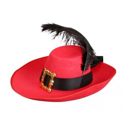 SOMBRERO MOSQUETERO ADULTO C/PLUMA