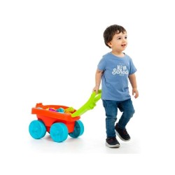 Carrito con 20 Bloques Rojo 2