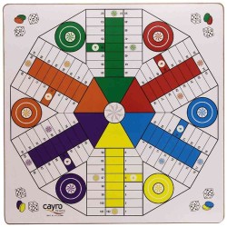TABLERO PARCHIS 4-6 JUGADORES MADERA 2