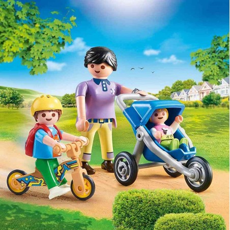 MAMA CON NIÑOS - PLAYMOBIL 70284