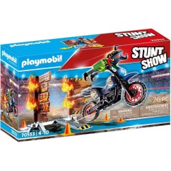 STUNTSHOW MOTO CON MURO DE FUEGO 70553 2