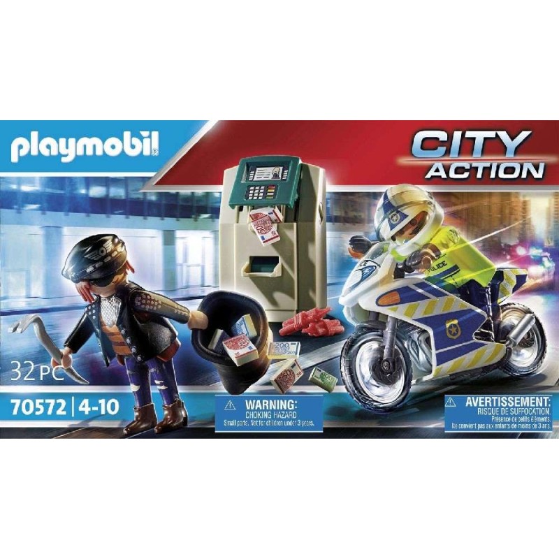 MOTO POLICIA: PERSECUCION DEL LADRON DIN
