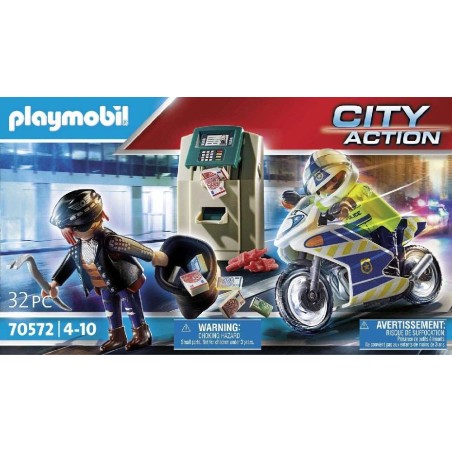 MOTO POLICIA: PERSECUCION DEL LADRON DIN