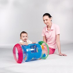 ANDADOR ROLLER HINCHABLE BEBE CON BOLAS  2