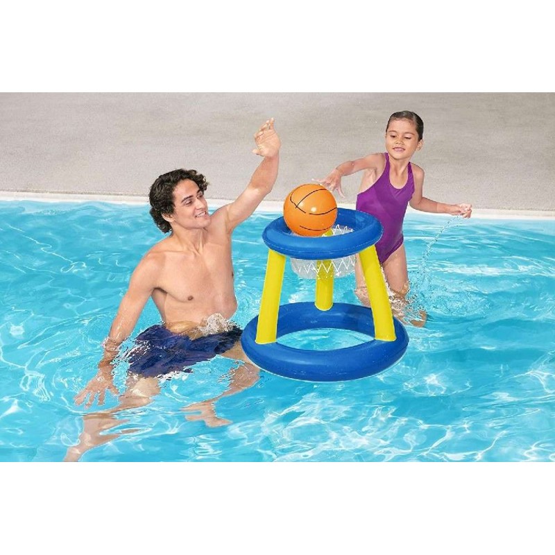 CANASTA CON PELOTA HINCHABLE