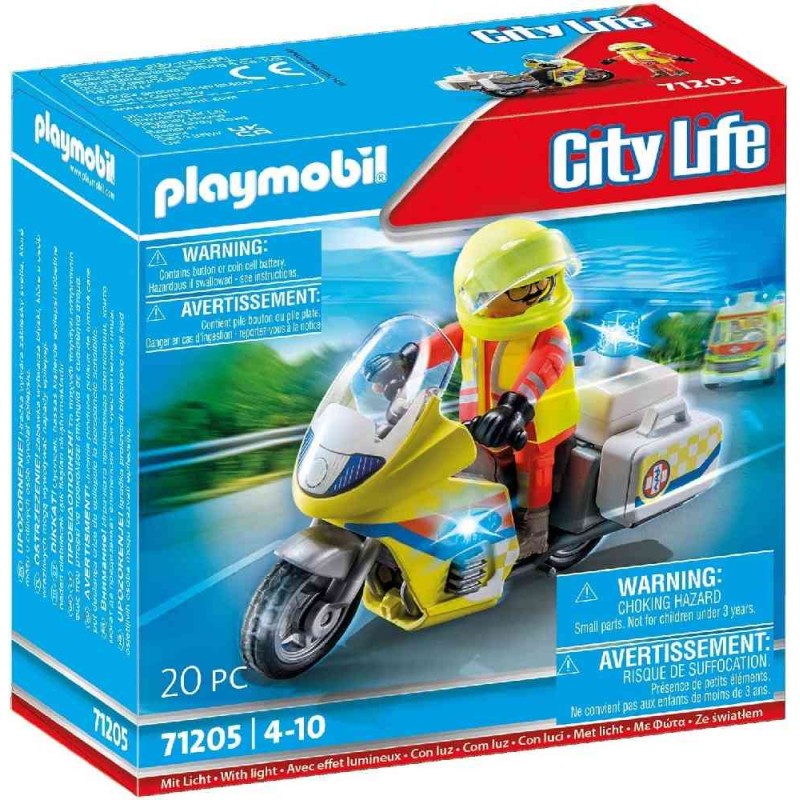PLAYMOBIL CITY LIFE 71205 MOTO DE EMERGE