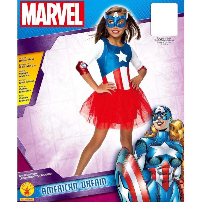 DISFRAZ CAPITANA AMERICA DREAM DELUXE 8-