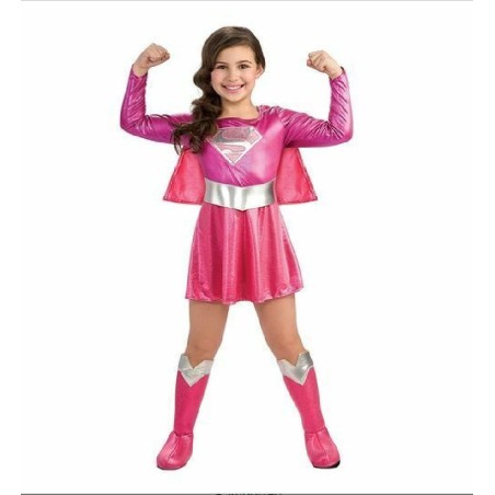 DISFRAZ SUPERGIRL DELUXE ROSA 2-4 AÑOS