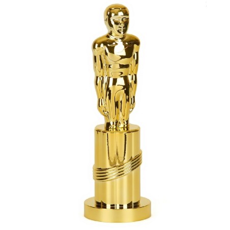ESTATUA DE PLÁSTICO, DORADA OSCAR