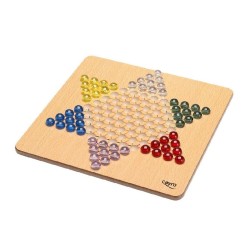 JUEGO DAMAS CHINAS MADERA EN CAJA METALI 2