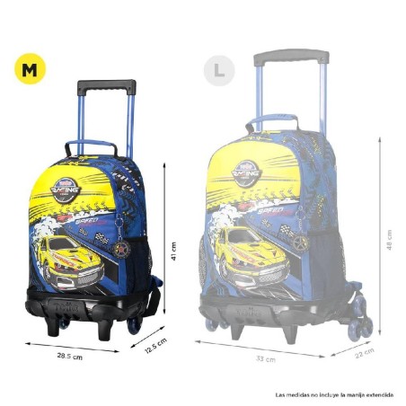 MOCHILA ESCOLAR RUEDAS TOTTO MEDIANA RES
