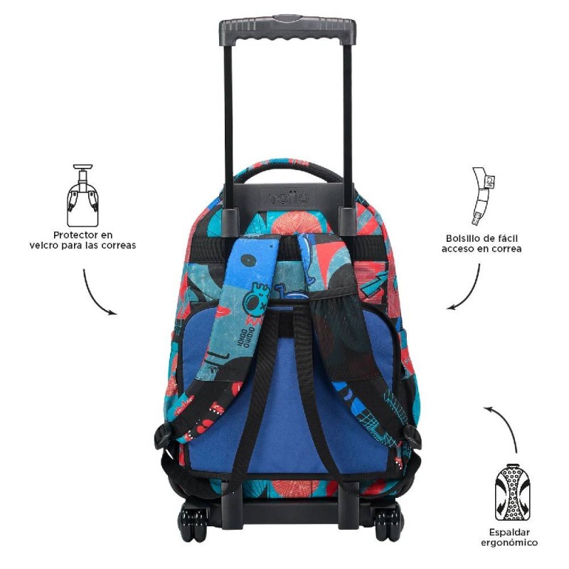 MOCHILA ESCOLAR RUEDAS TOTTO GRANDE BOMP