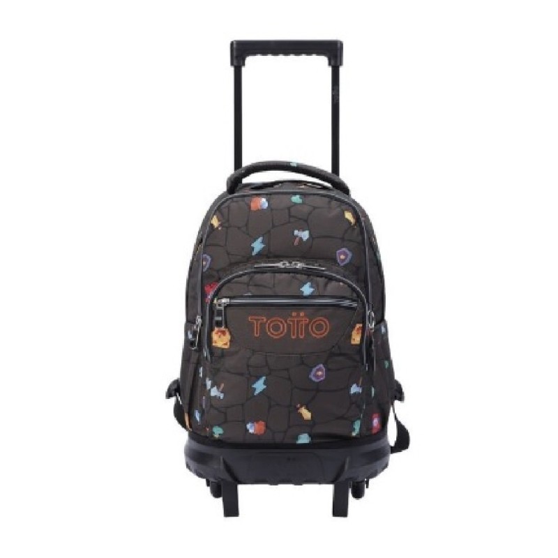 MOCHILA ESCOLAR PEQUEÑA RUEDAS ESTAMPADO
