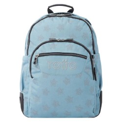 MOCHILA ESCOLAR AZUL Y ESTRELLAS - MORRA