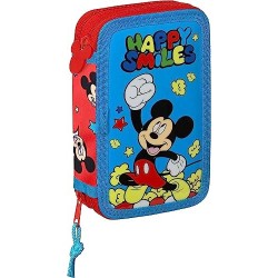 PLUMIER DOBLE PQÑO 28 PCS MICKEY MOUSE H