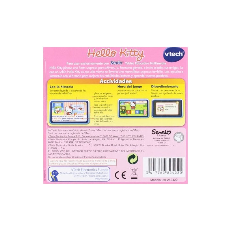 JUEGO HELLO KITTY STORIO2 Y STORIO1