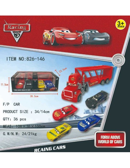 Caja Camion Y 4 Coches Car 95