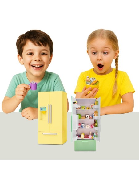 Mini World Set Nevera Con 4 Capsulas