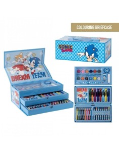 Set Coloreable Maletín Sonic Actividad