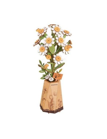 Robotime Maqueta Flor Manzanilla Madera 