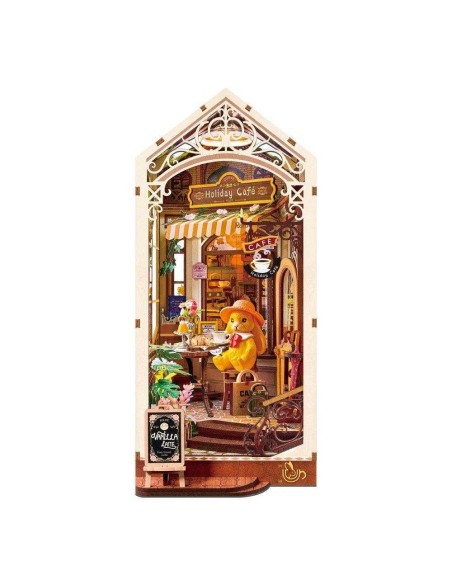 Maqueta sujetalibros holiday cafe