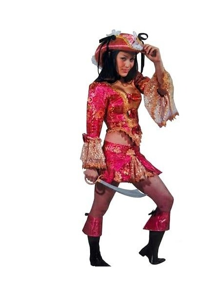 Disfraz pirata rosa 