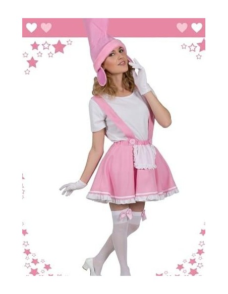 Disfraz gnoma duende rosa