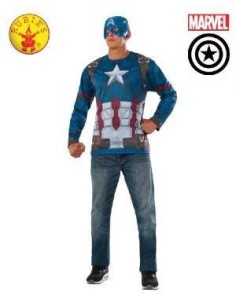 DISFRAZ CAMISETA CAPITAN AMERICA CLASSIC