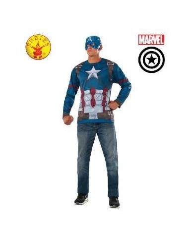 DISFRAZ CAMISETA CAPITAN AMERICA CLASSIC