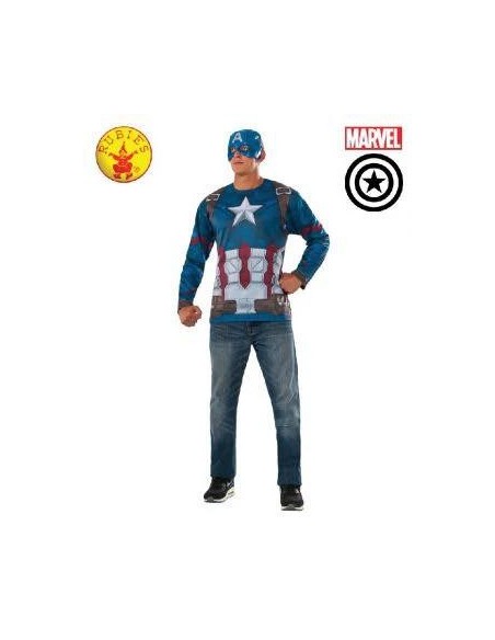 DISFRAZ CAMISETA CAPITAN AMERICA CLASSIC