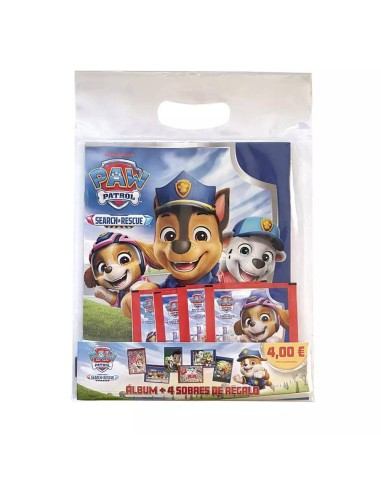 Megapack (álbum + 4 sobres) Paw Patrol 1