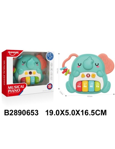 Elefante Piano Luz Y Sonido